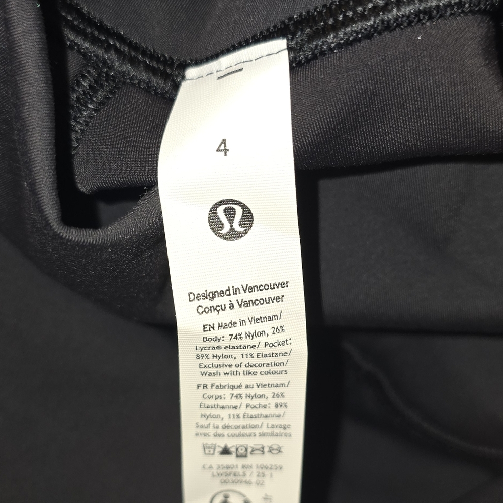 Lululemon  Black Leggings - Picture 5 of 7